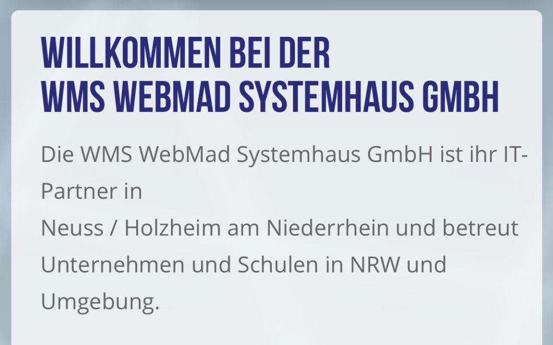 Unsere neue Webseite ist online